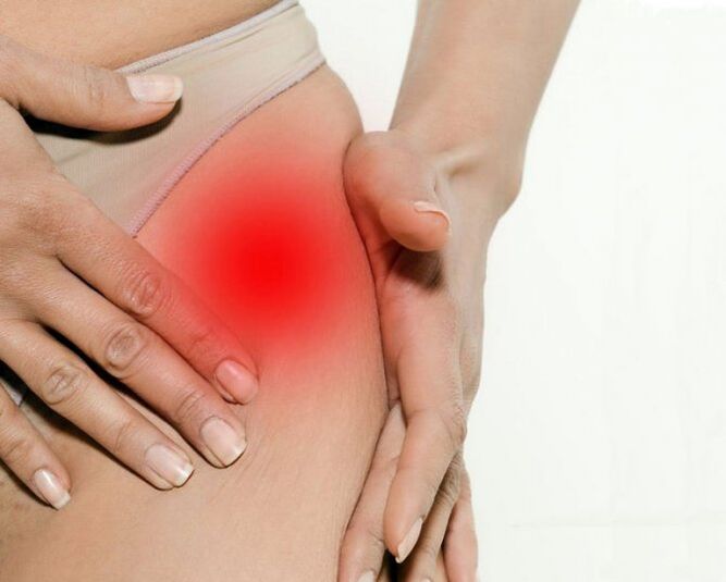 Dolor en el área de la ingle y los muslos con osteoartritis de la articulación de la cadera